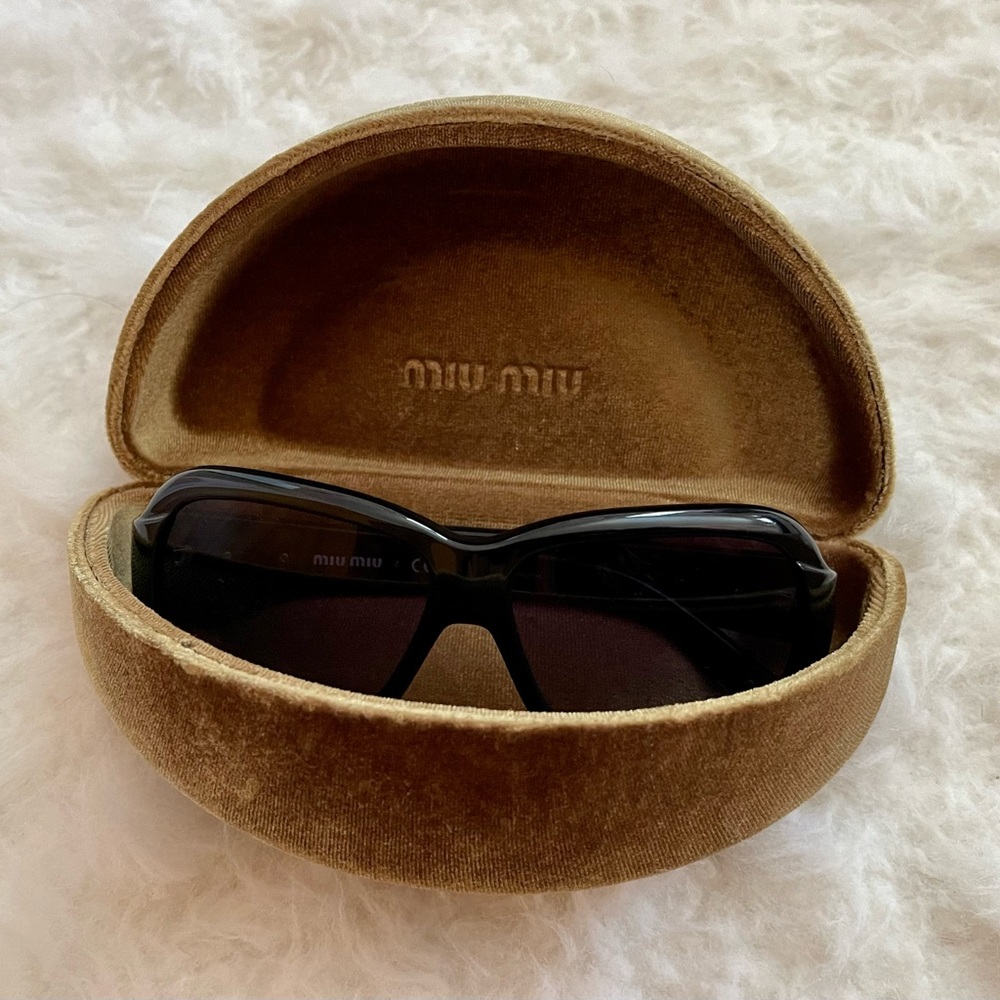Miu Miu oversized black sunglasses
